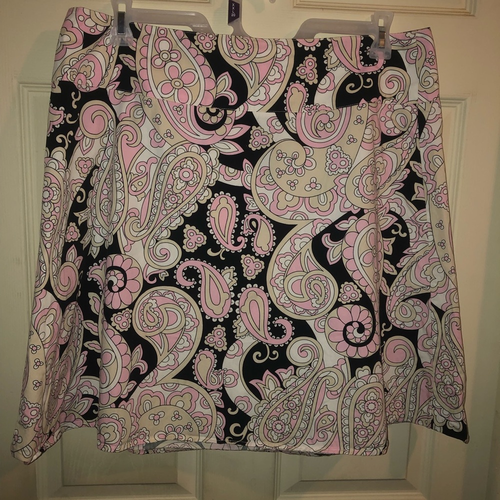 15/16  Baileys Point paisley print cotton skirt